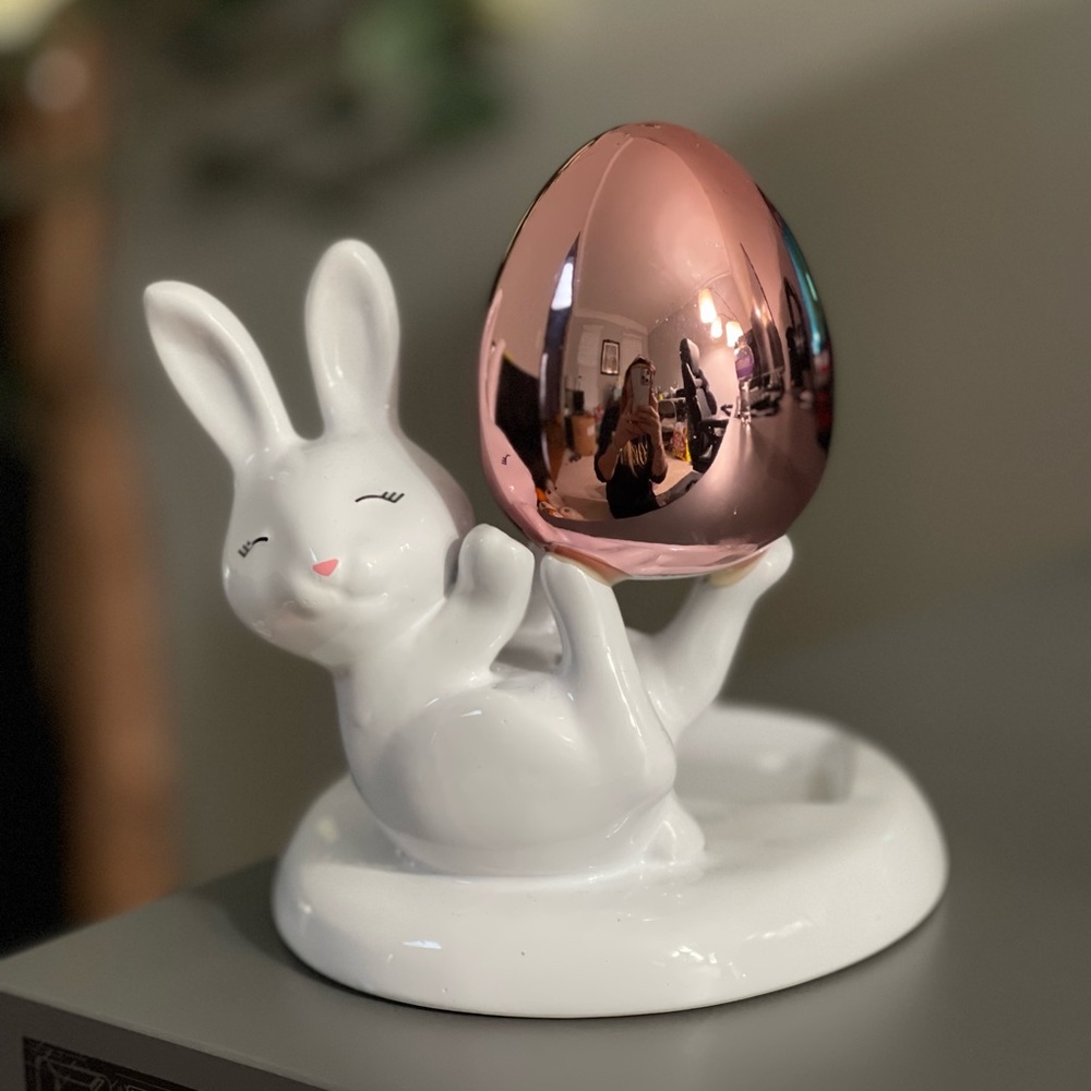 Bath & Body Works Ceramic Bunny Foaming Soap Holder